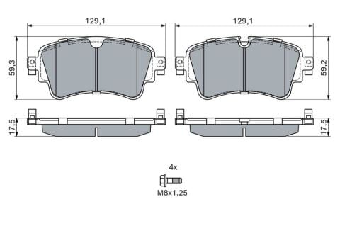 Audi A5 2.0TDI 2016-2018 Bosch Arka Balata NETPAR22308 (DET)