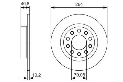 Alfa Romeo Giulietta 1.6JTDM 2010-2021 Bosch Arka Disk 2 Adet