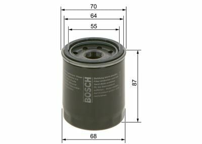 Mitsubishi Carisma 1.8GDI 1997-2003 Bosch Yağ Filtresi Netpar 09864B7063