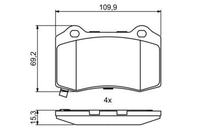 Jeep G. Cherokee (WK2) 3.0CRDi 2013-2019 Bosch Arka Balata NETPAR24076