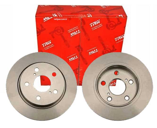 Toyota Corolla 1.6 2007-2019 TRW Arka Disk 2 Adet (1NR-1ZR)