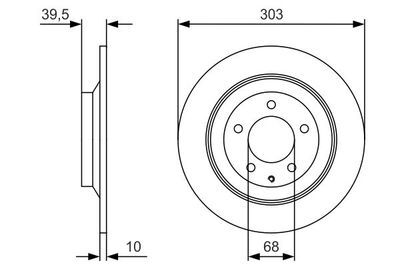 Mazda CX-5 2.2D 2012-2016 Bosch Arka Disk 2 Adet