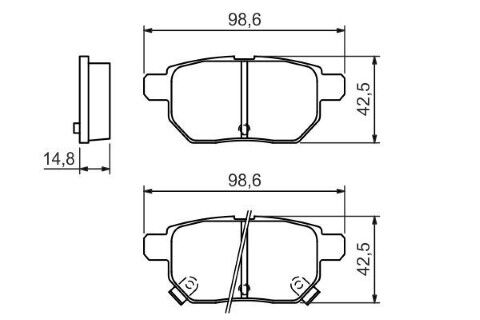 Toyota Auris E15 (06-12) 1.6 2006-2012 Bosch Arka Balata NETPAR24610 (1ZR)