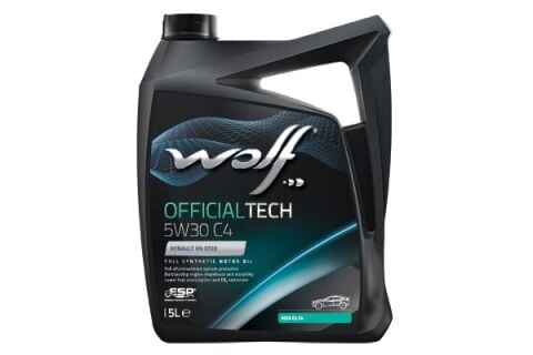 WOLF OFFICIALTECH 5W30 C4 Motor Yağı RN0720  - 5 Litre