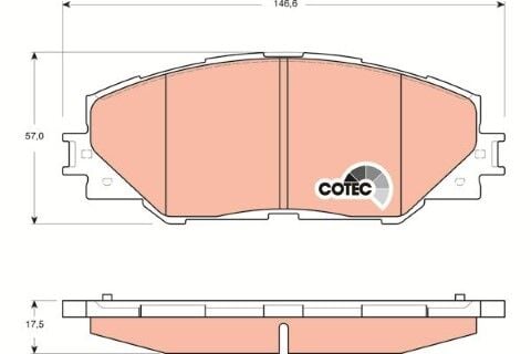 Toyota RAV4 2.0D4D 2012-2015 TRW Ön Balata NETPAR3424 (1AD)