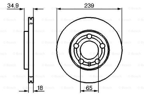 Volkswagen Polo 1.4 2001-2009 Bosch Ön Disk 2 Adet