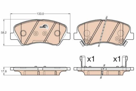 Hyundai i20 1.4 2014-2019 TRW Ön Balata NETPAR25348