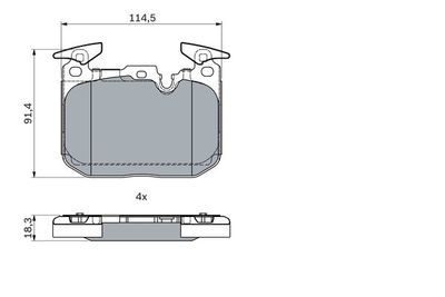 BMW 3 F30 335i 3.0 2012-2015 Bosch Ön Balata