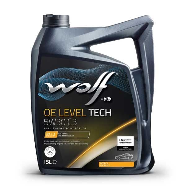 WOLF OE LEVELTECH 5W30 C3 Motor Yağı 5 Litre (BMW - LONGLIFE-04)