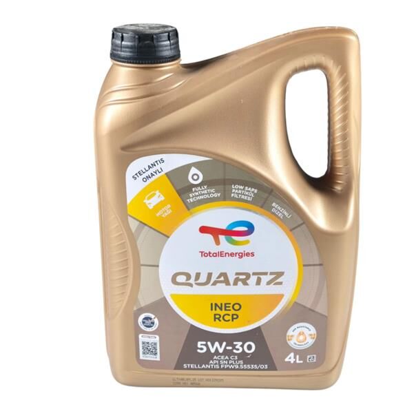 TOTAL MOTOR YAĞI TOTAL QUARTZ INEO RCP 5W30 4 LİTRE STELLANTIS ONAYLI (ADET)