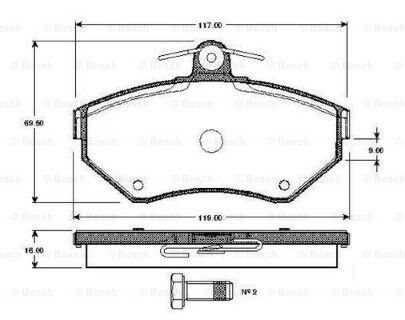 Volkswagen Polo 1.4TDI 1999-2001 Bosch Ön Balata