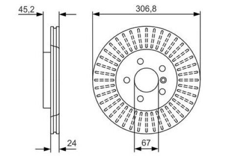 BMW X1 F48 18i sD 1.5 2015-2017 Bosch Ön Disk 2 Adet