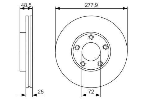 Mazda 3 1.6 2003-2013 Bosch Ön Disk 2 Adet