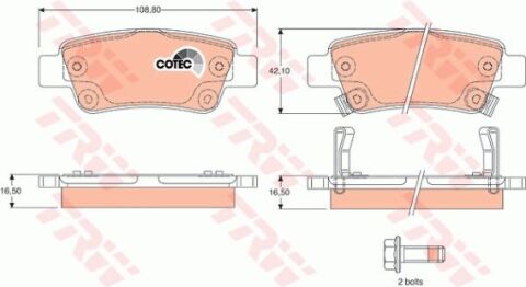 Honda CR-V 2.2CTDI 2007-2009 TRW Arka Balata