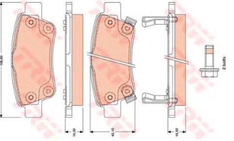 Honda CR-V 2.2CTDI 2007-2009 TRW Arka Balata