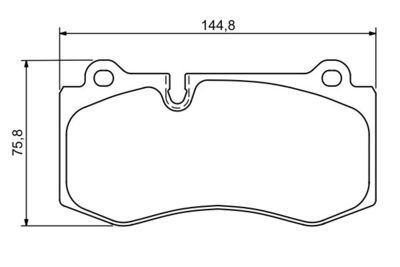 Mercedes S Serisi (221) S320CDI 3.0 2005-2009 Bosch Ön Balata NETPAR23960