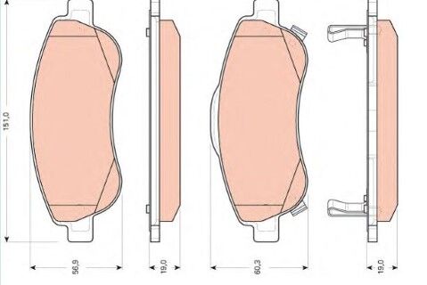 Honda CR-V 2.2CTDI 2007-2009 TRW Ön Balata