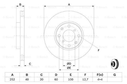 Suzuki Swift 1.5 2004-2012 Bosch Ön Disk 2 Adet (M15A)