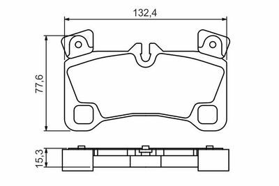 Volkswagen Touareg 3.0TDI 2006-2010 Bosch Arka Balata NETPAR24296