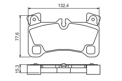 Volkswagen Touareg 2.5TDI 2006-2010 Bosch Arka Balata NETPAR24296