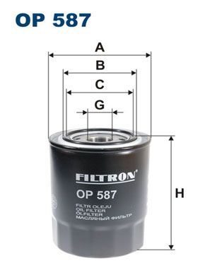Mitsubishi L200 2.5DI-D 1996-2015 FILTRON Yağ Filtresi