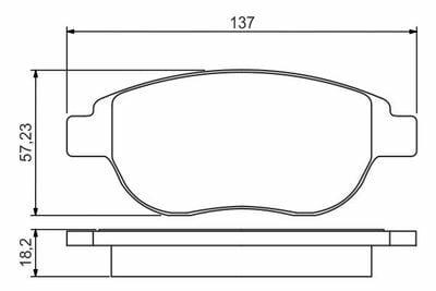 Citroen C4 1.6HDi 2004-2012 Bosch Ön Balata NETPAR23600