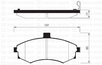 Hyundai Elantra 1.6 2006-2007 Sangshing (HI-Q) Ön Balata