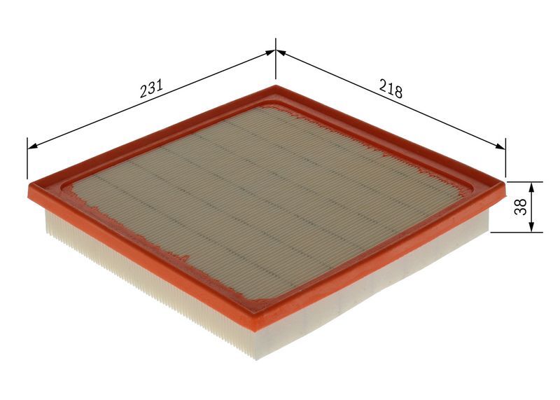 Subaru XV 1.6 2017-2023 Bosch Hava Filtresi NETPAR0743 FB16 84 kw