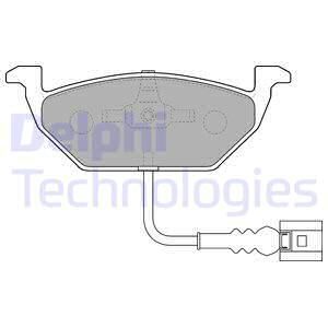 Volkswagen Golf 5 1.6FSI 2003-2008 Delphi Ön Balata NETPAR23130