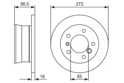 Mercedes G  Serisi (463) 350 BlueTec 3.0d 2011-2015 Bosch Arka Disk 2 Adet