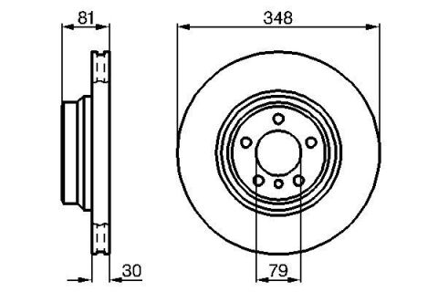 BMW 7 E66 730Ld 3.0 2005-2008 Bosch Ön Disk 2 Adet