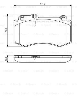 Mercedes CLS (218) CLS 350CDI 3.0 2011-2015 Bosch Ön Balata NETPAR24976