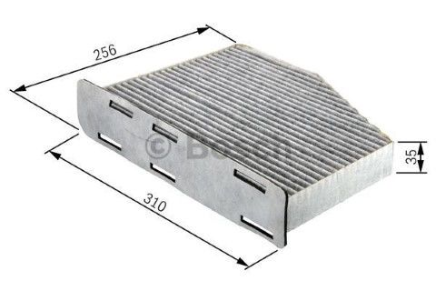 Mercedes E Serisi (211) E230 2.5 2007-2009 Bosch Karbonlu Polen Filtresi Dış
