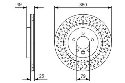 Land Rover Discovery 5 3.0Td6 2017-2020 Bosch Arka Disk 2 Adet