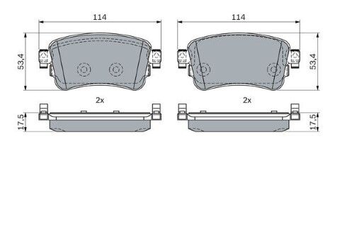 Peugeot Expert 2.0HDi 2016-2021 Bosch Arka Balata NETPAR4437 (AHH-AHJ-AHK-BHX)