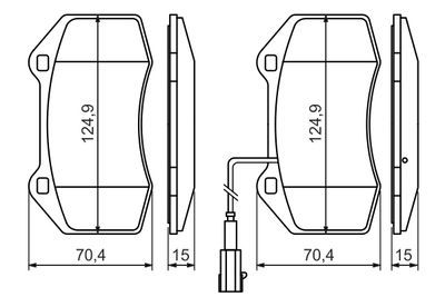 Alfa Romeo Mito 1.4 2009-2015 Bosch Ön Balata NETPAR2885