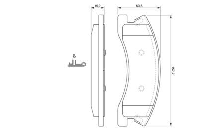 Jeep G. Cherokee (WJ) 4.7 1998-2004 Bosch Ön Balata NETPAR24083