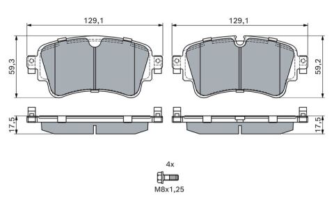 Audi A6 40TDI 2.0 2018-2021 Bosch Arka Balata NETPAR22308 (DFB-DTP)