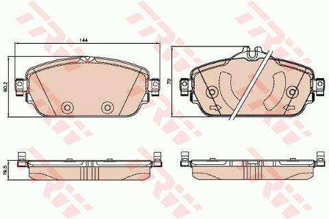 Mercedes E Serisi (238) E220d 2.0 2016-2026 TRW Ön Balata NETPAR25534