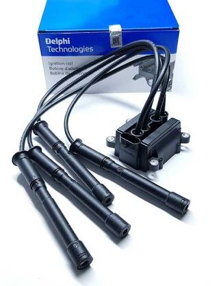 Renault Clio 2 1.2 55-43 kw 1998-2008 Delphi Ateşleme Bobini (Kablo Dahil) NETPAR12B1 (D4F-D7F)