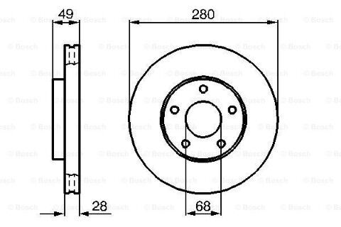 Nissan Maxima 2.0 2002-2006 Bosch Ön Disk 2 Adet (VQ20)