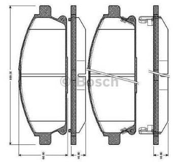 Nissan X-Trail 2.5 2002-2007 Bosch Ön Balata