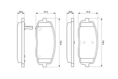 Hyundai i20 1.2 2009-2015 Bosch Ön Balata NETPAR24410 (G4LA)