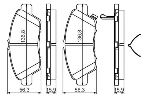 Honda Jazz 1.5 eHEV 2023-2026 Bosch Ön Balata NETPAR24979 (LEBB)