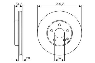 Mercedes E Serisi (211) E280CDI 3.0 2005-2009 Bosch Ön Disk 2 Adet