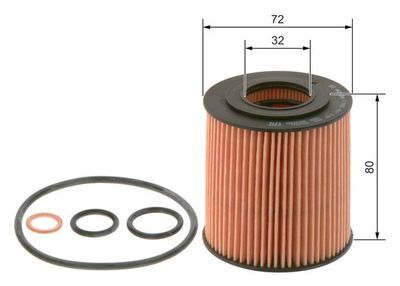 BMW 5 E60 520i 2.0 2007-2010 Bosch Yağ Filtresi