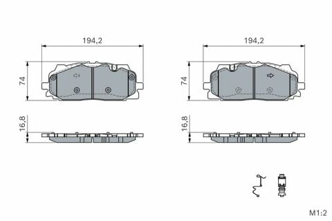 Audi A6 50TDI 3.0 Quattro 2018-2024 Bosch Ön Balata NETPAR22611
