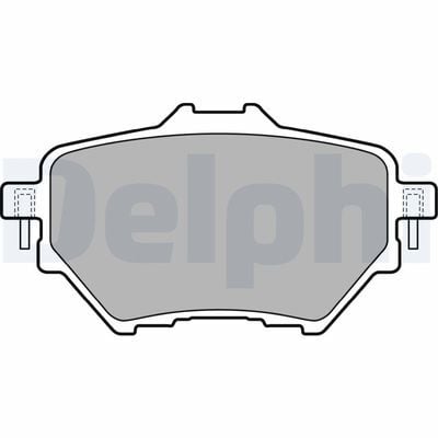 Peugeot Rifter 1.6HDI 2018-2021 Delphi Arka Balata NETPAR25839 (BHW-BHY)