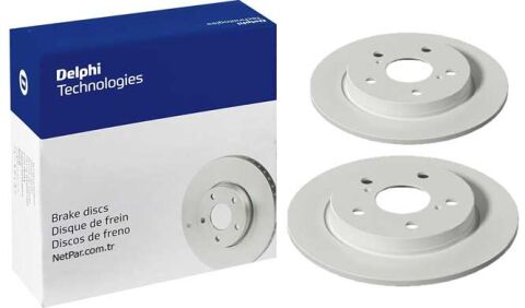 Toyota Corolla 1.6VVTi 97 kw 2019-2021 Delphi Arka Disk 270mm NETPAR129C 2 Adet (1ZR)