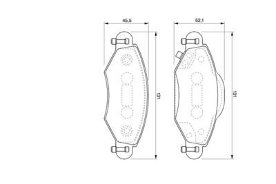 Toyota Yaris P1(99-05) 1.0 1999-2005 Bosch Ön Balata NETPAR23340